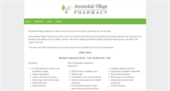 Desktop Screenshot of annandalevillagepharmacy.com